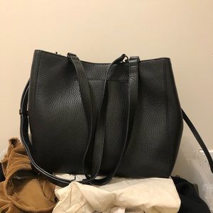 Dagne Dover Allyn Black Leather Bag small